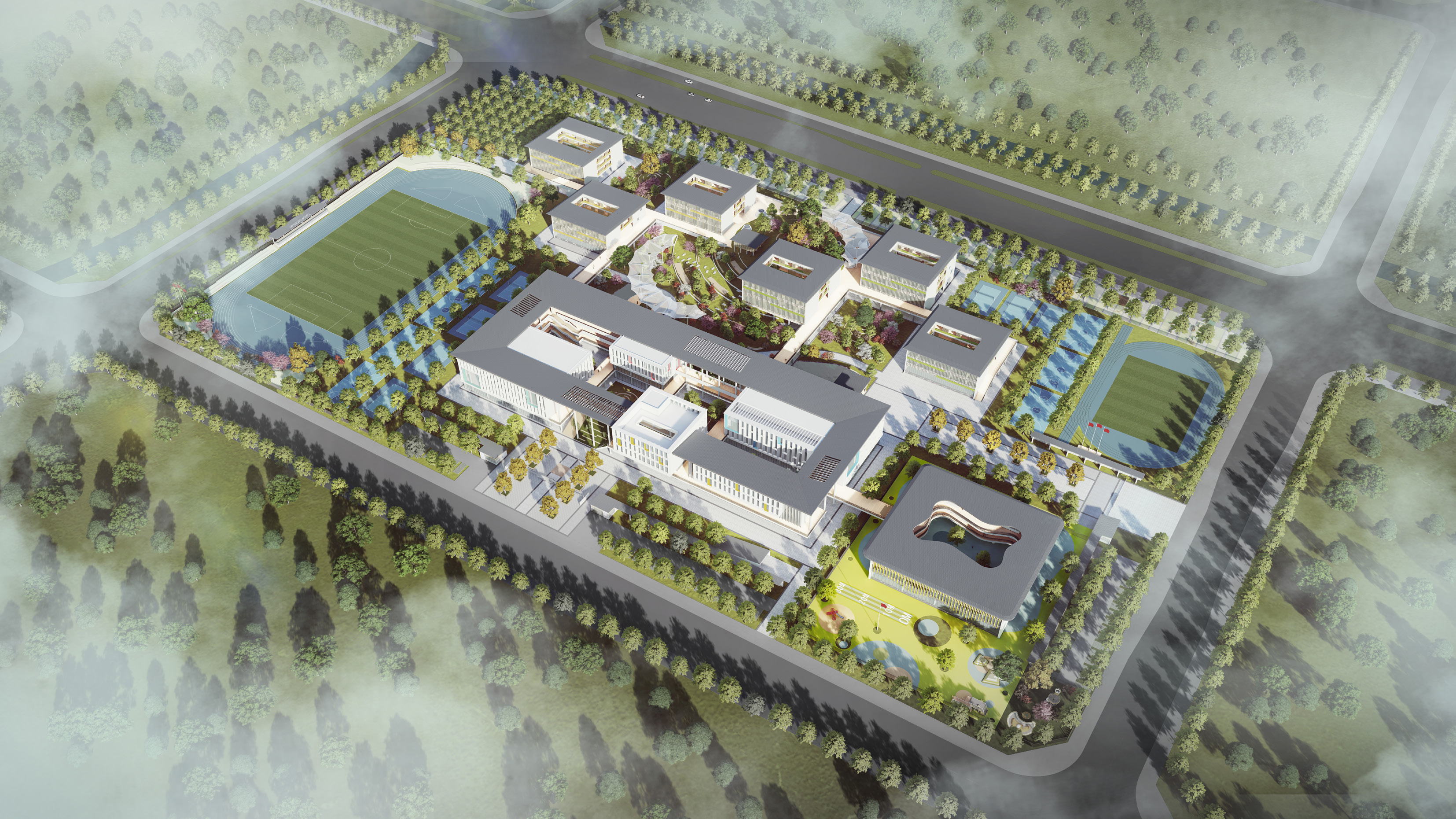 东部新城实验学校效果图