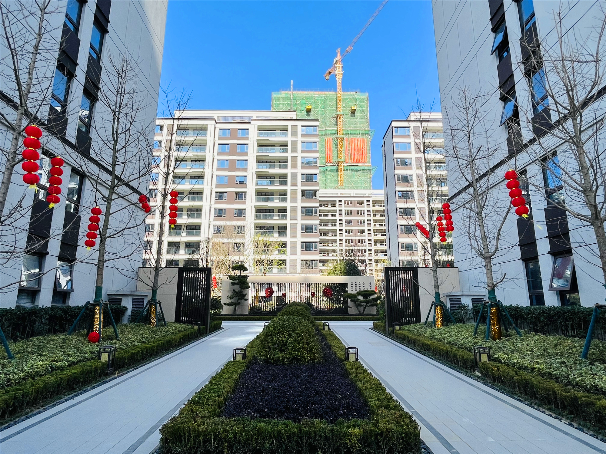 滨河隐小区项目现场