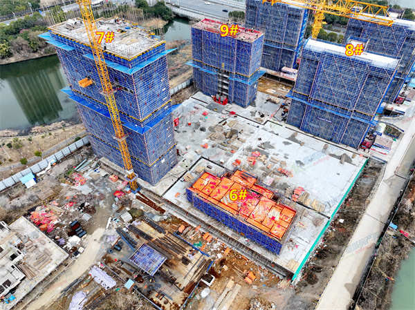 【宝龙·湖光山樾府】2月份工程进度 6#楼火热建设中