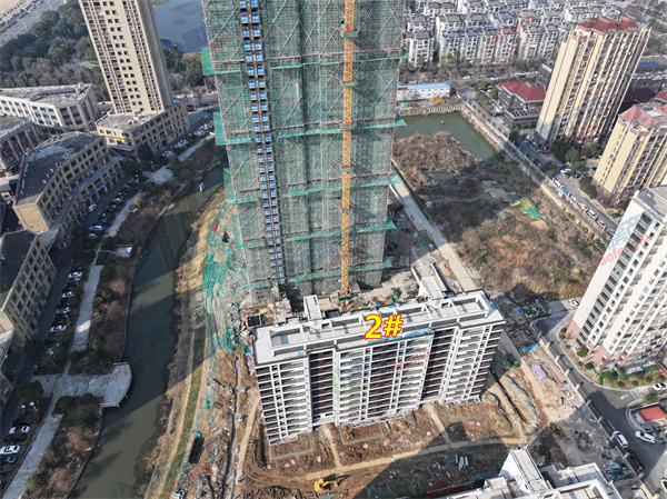 【滨河隐】2月份工程进度 2#楼院子建设中